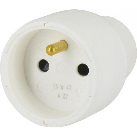 Fiche plastique 2p+t 16 a femelle sortie du cable par l'arrière - LEGRAND