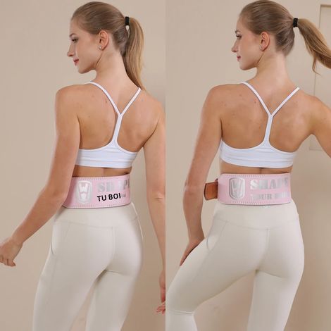 (XS) Ceinture d'haltérophilie, offre un soutien lombaire, unisexe, en matériau PU. (1/5)