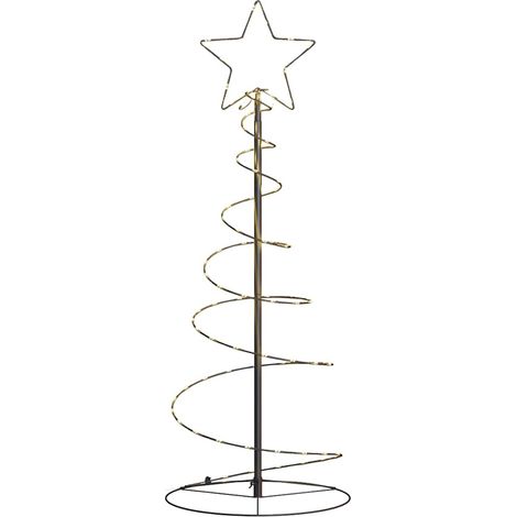 LED Christmas Tree 80 LEDs Warm White 120 cm vidaXL (1/5)