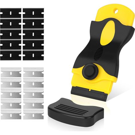 1PC Grattoir Plaque Vitrocéramique avec 20 Lames Métal/Plastique (1/5)
