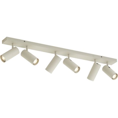 QAZQA Plafoniera moderna beige 100 cm 6 luci regolabile - Renna