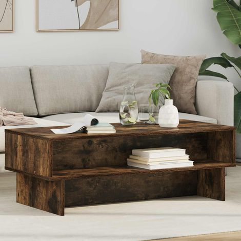 Couchtisch Geräucherte Eiche 100 x 46 x 35 cm Holzwerkstoff