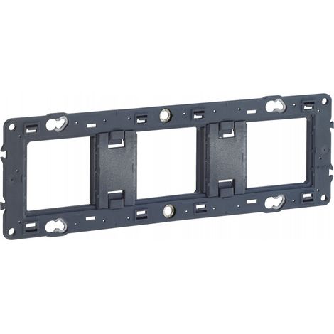 Legrand – Support pour fixation à vis Mosaic et Céliane – 6 modules – Montage vertical ou horizontal – Entretoise amovible pour modularité (1/8)