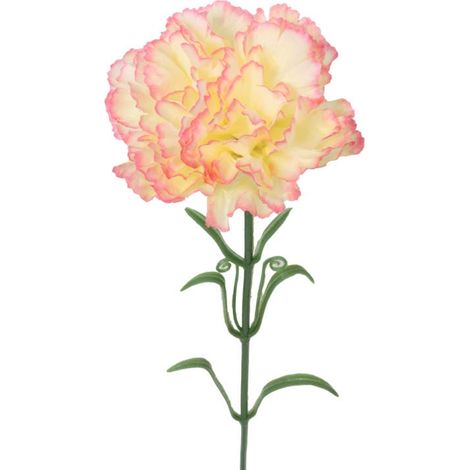 Clavel artificial amarillo-rosa sombreado 50 cm (1/4)