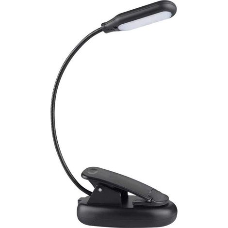 Lampe de lecture rechargeable à pince, lampe de chevet LED, 3 couleurs (1/5)