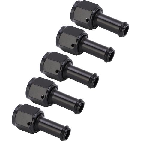 6AN Innengewinde auf 5/16 NPT Schlauchanschluss-Adapter, 5er-Pack, Aluminiumlegierung, Innengewinde auf Außengewinde, Schlauchanschluss, robust und leicht. (1/5)