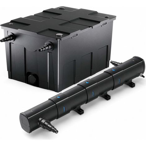 Set SunSun: filtro de estanque bio 60000l 72W clarificador UVC manguera 5m (1/5)