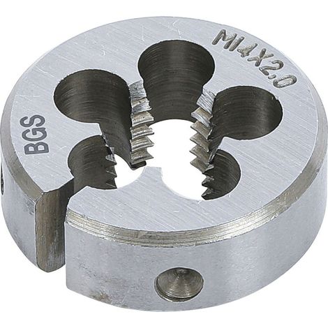 Filière M14 x 2.00 - Acier GCr15 - Pour Filetage Droit et Réparation de Filetages - Ø Extérieur 38.1 mm - 1 Pièce