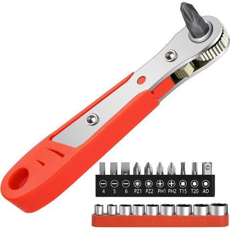 Set di attrezzi: chiavi a bussola da 4-13 mm, inserti, cricchetto, 20 pezzi. (1/5)