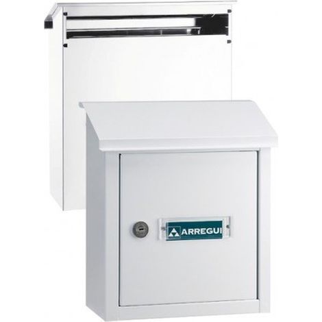 ARREGUI V4097 Buzón Recogecartas de Acero Inoxidable Para Puertas o Verjas en el Interior, Boca Recogecartas de 23x4 cm, Tamaño S (Correo DIN A5), Anticorrosivo, Fácil de Instalar, Inox Brillo (1/5)