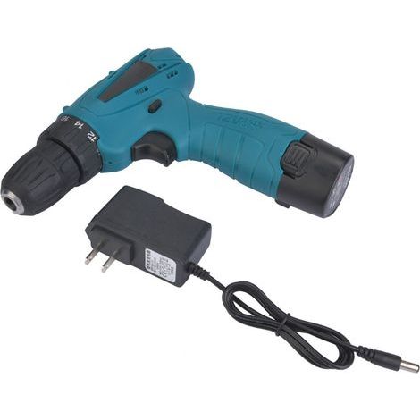 Tournevis électrique rechargeable 12V avec batterie lithium-ion et perceuse électrique (prise CN 220V) (1/5)