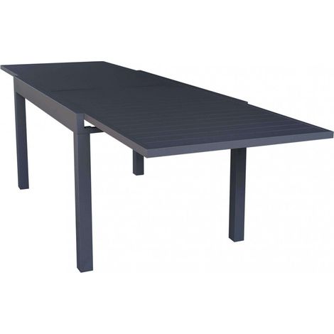 Tavolo Allungabile Hawaii 135/270x90x75 h cm in Alluminio Antracite (1/5)