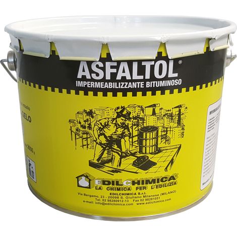 ASFALTO A FREDDO ASFALTOL DA 3,0 KG IMPERMEABILIZ- 4,0 pz