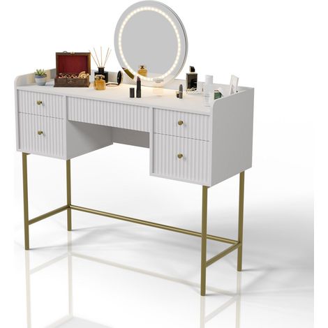 Tavolino da toilette con specchio Samira