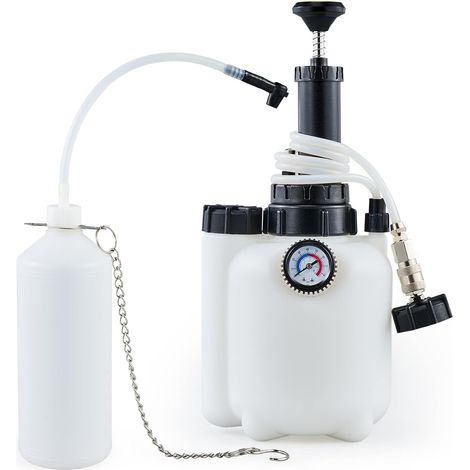 Purgeur de Frein Voiture - 3L Kit Purge de Liquide de Frein -Vidange Liquide de Frein Manuel - avec Adaptateur Universel E20 (1/5)