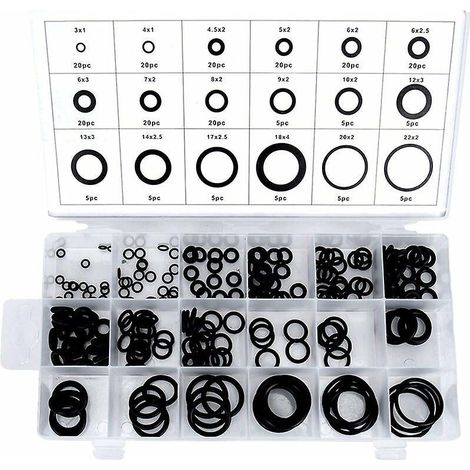assortiment 225pcs Joint Torique En Caoutchouc Avec Botier (1/5)