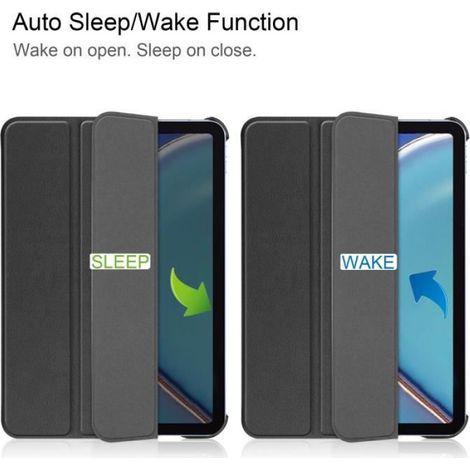 Coque iPad Mini 6 - Cuir PU Antichoc - Support Intégré - Noir - 1 Pièce (1/4)