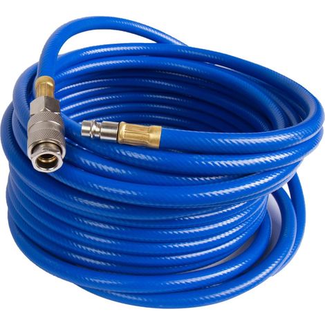 Druckluftschlauch für Kompressor (Länge: 10m 1/4" Anschlüsse) - Kompressorluftschlauch - 20 bar
