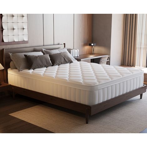 Matelas 90x200 cm à mémoire de forme – Épaisseur 25 cm – Mousse haute densité Authmic – Confort ferme – 7 zones de soutien ergonomique (1/5)
