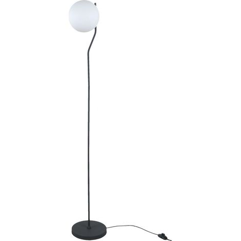 Italux Carimi piantana loft nero/bianco E27 152cm vetro (1/2)