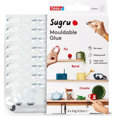 Klebstoff tesa sugru formbar wasserdicht UV-beständig 8er Pack