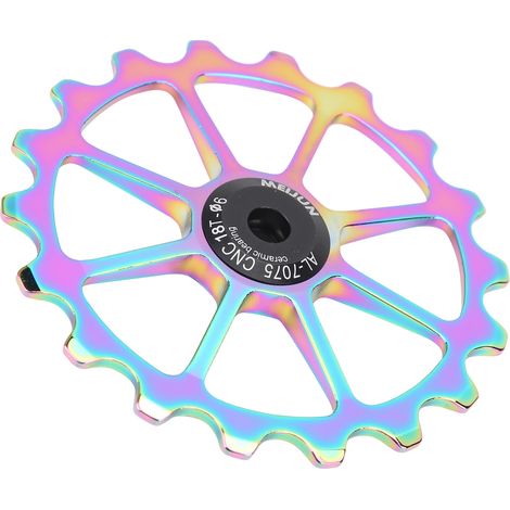 Poulies de dérailleur 18 dents pour vélo route et VTT, roulements à billes, multicolores (1/5)