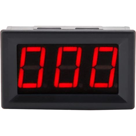 Ampèremètre Numérique à 3 Chiffres LED/ampèremètre à Courant Continu à Panneau Numérique, Micro-ajustement du Panneau de Compteur de Courant DC0-1A (rétroéclairage de la police rouge) (1/5)
