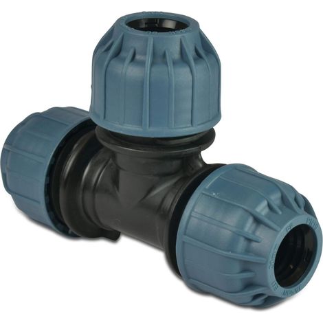Jason 90°-T-Stück PP 25 mm Klemme 10 Stange