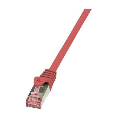 Cable reseau rouge 0.50m SFTP blinde RJ45 cat6 (1/2)