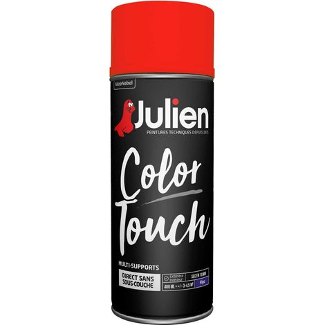 Peinture aérosol Color Touch multi-supports - Orange Fluo - 400 ml - Julien (1/5)