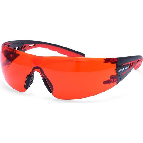 Gafas de seguridad Tech Look Lite Kn - Rojo - Portwest