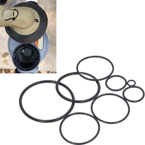 Kit de Réparation Joints O Compatible Zodiac Nature 2 - Ensemble Silicone 8 Pièces pour Purificateur d'Eau de Piscine (1/5)
