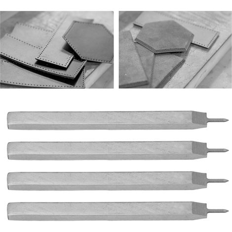 Outil de coupe du cuir en quatre parties à vendre : coupe du cuir en forme de diamant, coupe du cuir à plat, poinçonnage du cuir, outils d’espacement du cuir, outils pour le travail du cuir à faire so (1/5)