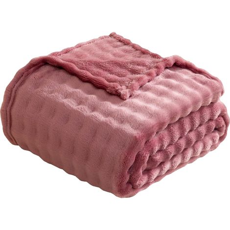 Couverture À Bulles - 70 x 100 cm - Flanelle Douce - Pour Canapé Lit Camping Voyage - 1 Pièce (1/5)