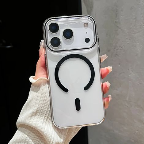 Coque de protection transparente antichoc avec chargement sans fil pour iPhone 13 Pro Max noir (1/5)