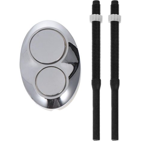 1 bouton-poussoir pratique pour réservoir de toilettes, couvercle de réservoir d'eau, boutons-poussoirs (1/5)