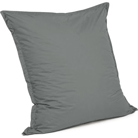 Pouf extérieur imperméable anti-uv déhoussable 120x160 cm gris foncé (1/5)