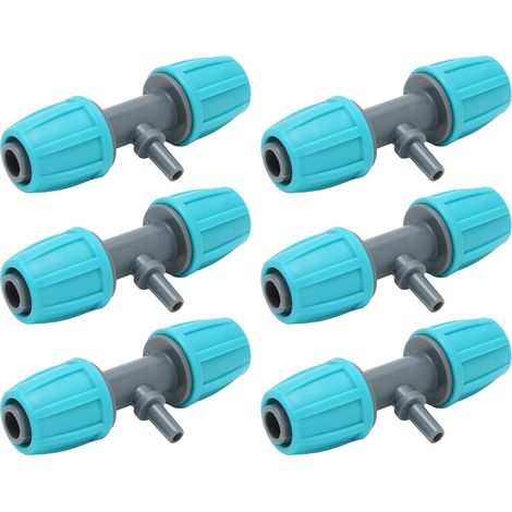 10 raccords en T réducteurs pour tuyau d'irrigation 16mm vers 4/7, connecteurs à barbillon pour jardin et cour (1/5)