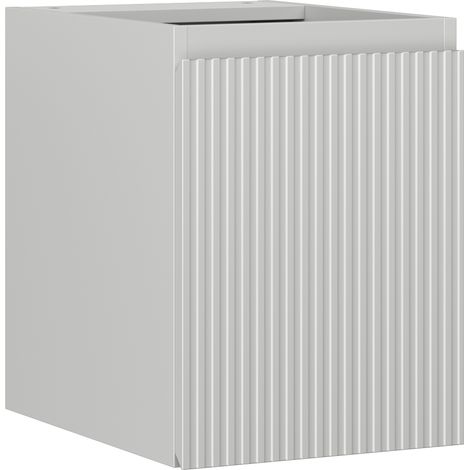 Mexen Rivel Badezimmer-Unterschrank 35 cm, 1 Tür, geriffelt, grau matt - 91A21-03547-1-BF62 (1/5)