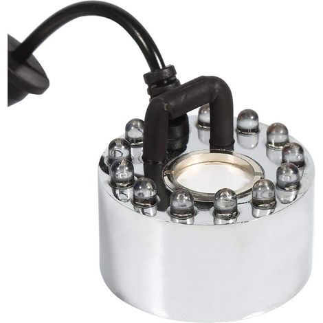 Atomiseur brumisateur LED changement couleur – pour aquarium, étang, fontaine – prise EU