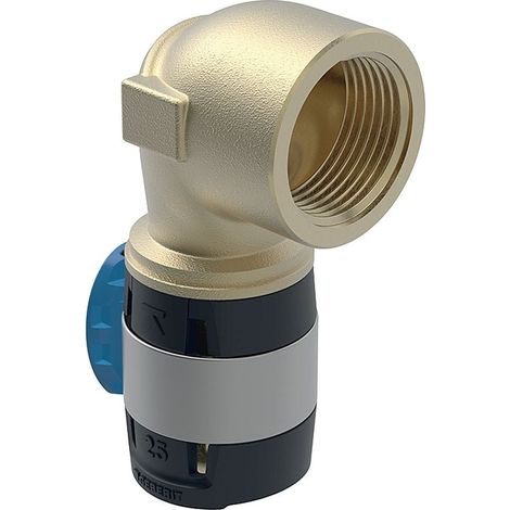 Geberit FlowFit Übergangsbogen 90 Grad mit Innengewinde Bleifreier, d 25mm, Rp 3/4″, Rotguss (1/5)