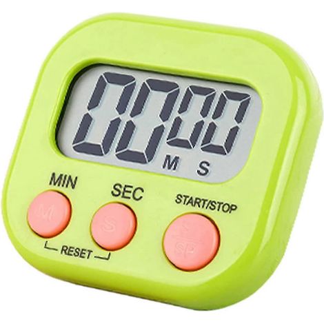 Minuteur de cuisine magnétique, horloge numérique, minuteur visuel, affichage lumineux, chronomètre à compte à rebours (1/5)