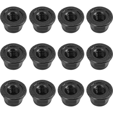 12 Pièces Écrous de Roue Anti-Dérapants 4mm pour Voiture RC 1/10 Axial, Traxxas TRX4 TRX6, SCX10 (Noir) (1/5)