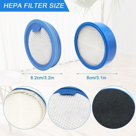 Filter accessories for AEG ASKW5, for AEG 7000, for Electrolux Cordless 700 EP71UB14DB, EP71AB14UG, EP71HB14SH, vacuum cleaner replacement, regular, 2 pre-motor filters, 1 hygienic fil