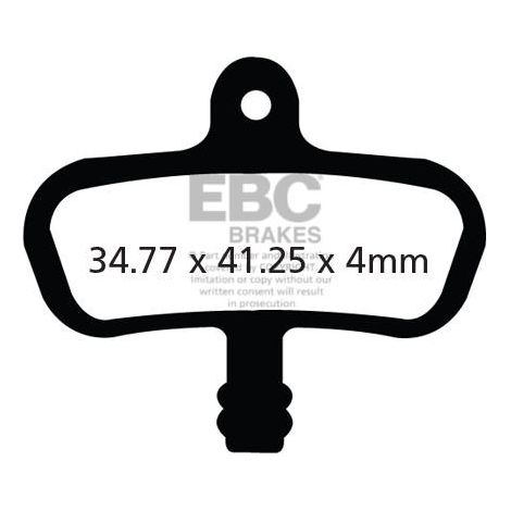 CFA440HH - Pastillas de freno sinterizadas para bicicleta EBC Brakes (1/2)