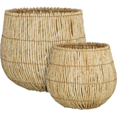 Mica Decorations Boîte de rangement Marron clair H40xl44xL44cm (1/5)