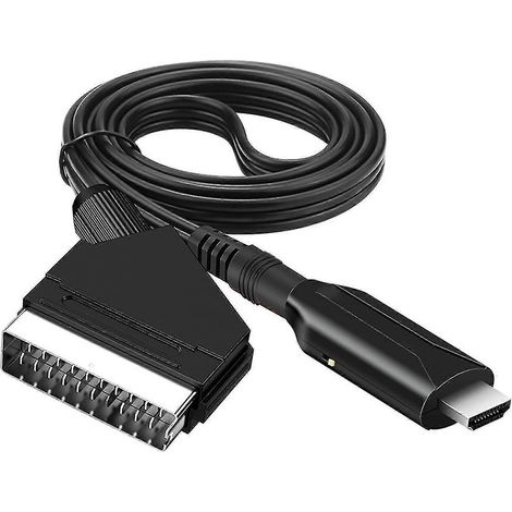 Câble péritel vers HDMI - Adaptateur péritel vers HDMI - Convertisseur audio/vidéo péritel vers HDMI tout-en-un 1080p/720p (1/5)