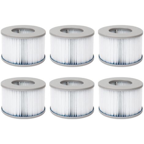 Lot de filtres pour spas gonflables MSPA V2. Ø10.7cm –cartouches filtrantes de remplacement pour spa gonflable MSPA,6 filtres