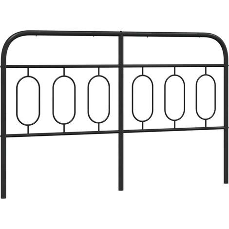 Maison Exclusive - Testiera di Ricambio in Metallo Nero 150 cm (1/5)