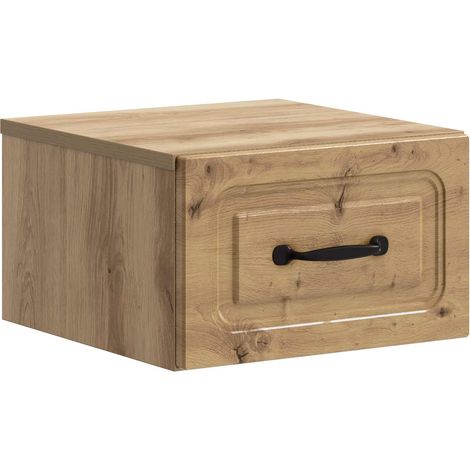 Wandmontierter Nachttisch Artisan-Eiche 34,5 x 33 x 20 cm vidaXL